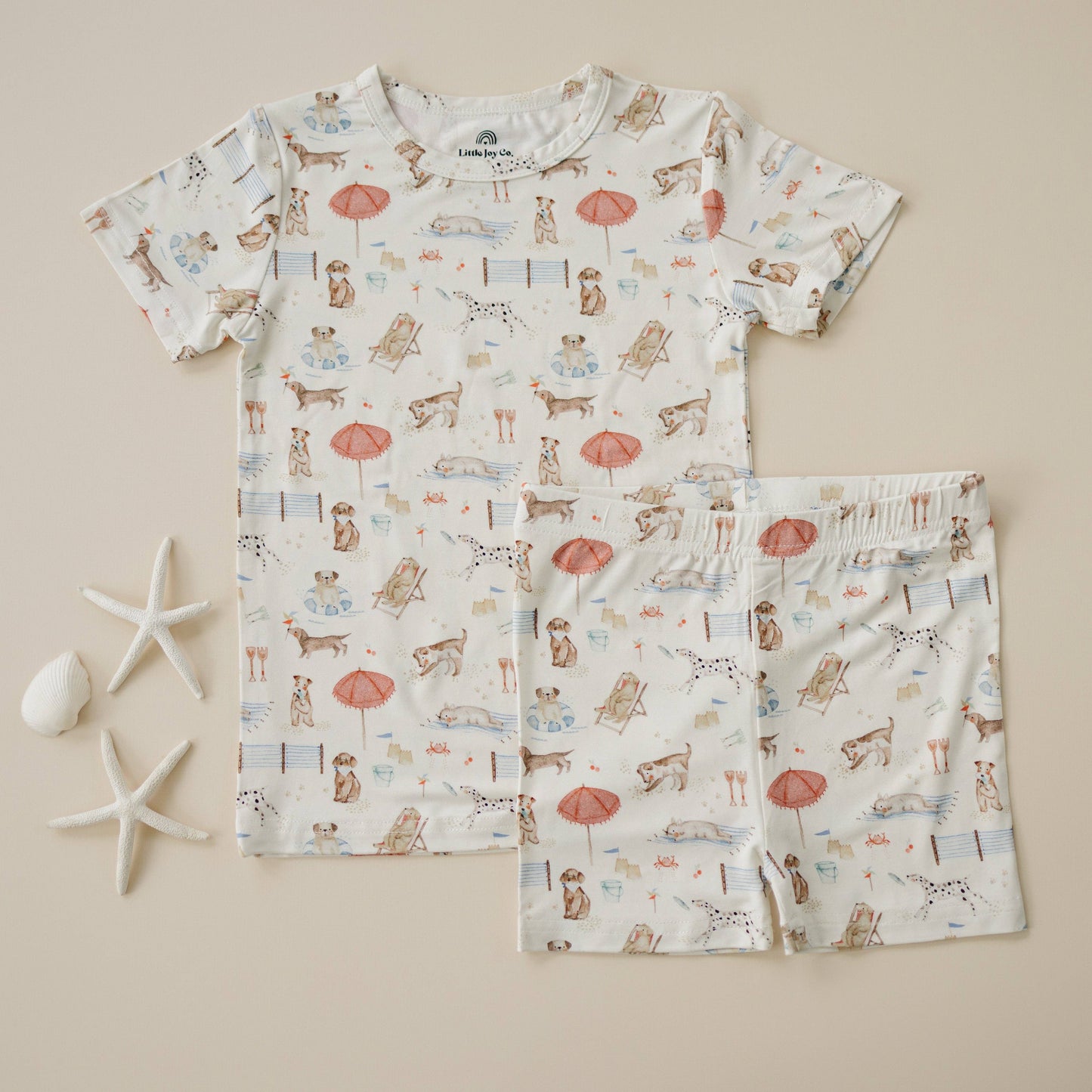 Little Joy Co. - Beach Pawty 2pc Bamboo Pajamas