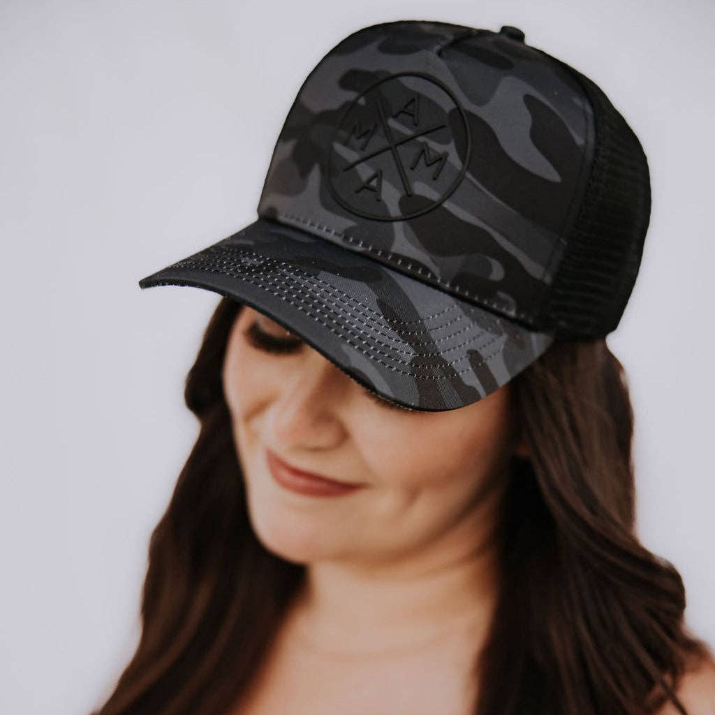 The Mama X™ Brand - Black Camo Mama X™ Trucker