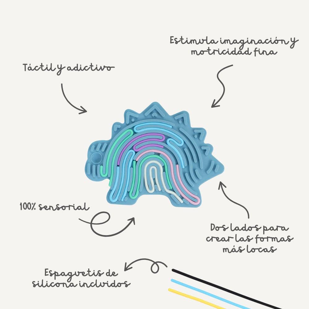 Miniland Educational - Flexhetti: Dinosaur - Silicone Fidget