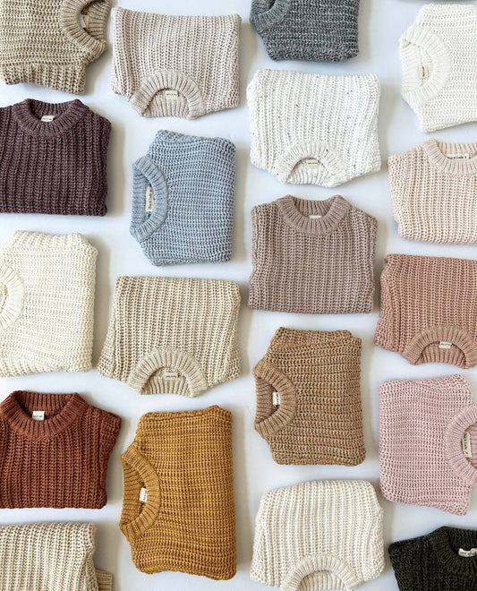 OLIVE & CRADLE - Baby Chunky Knit Sweater