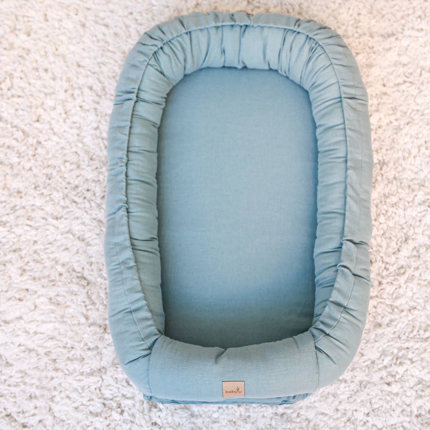 BABYLY - Babyly - toddler lounger washed cotton
