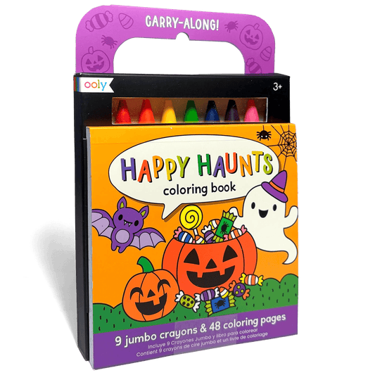 OOLY - Carry-Along Coloring Book Set - Happy Haunts