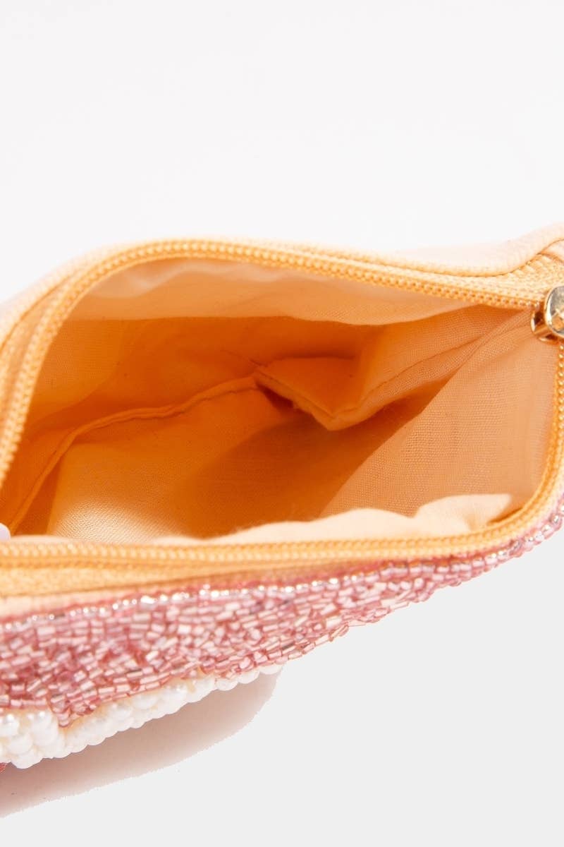 Collections by Fame Accessories - Pearl And Seeded Mom Coin Purse