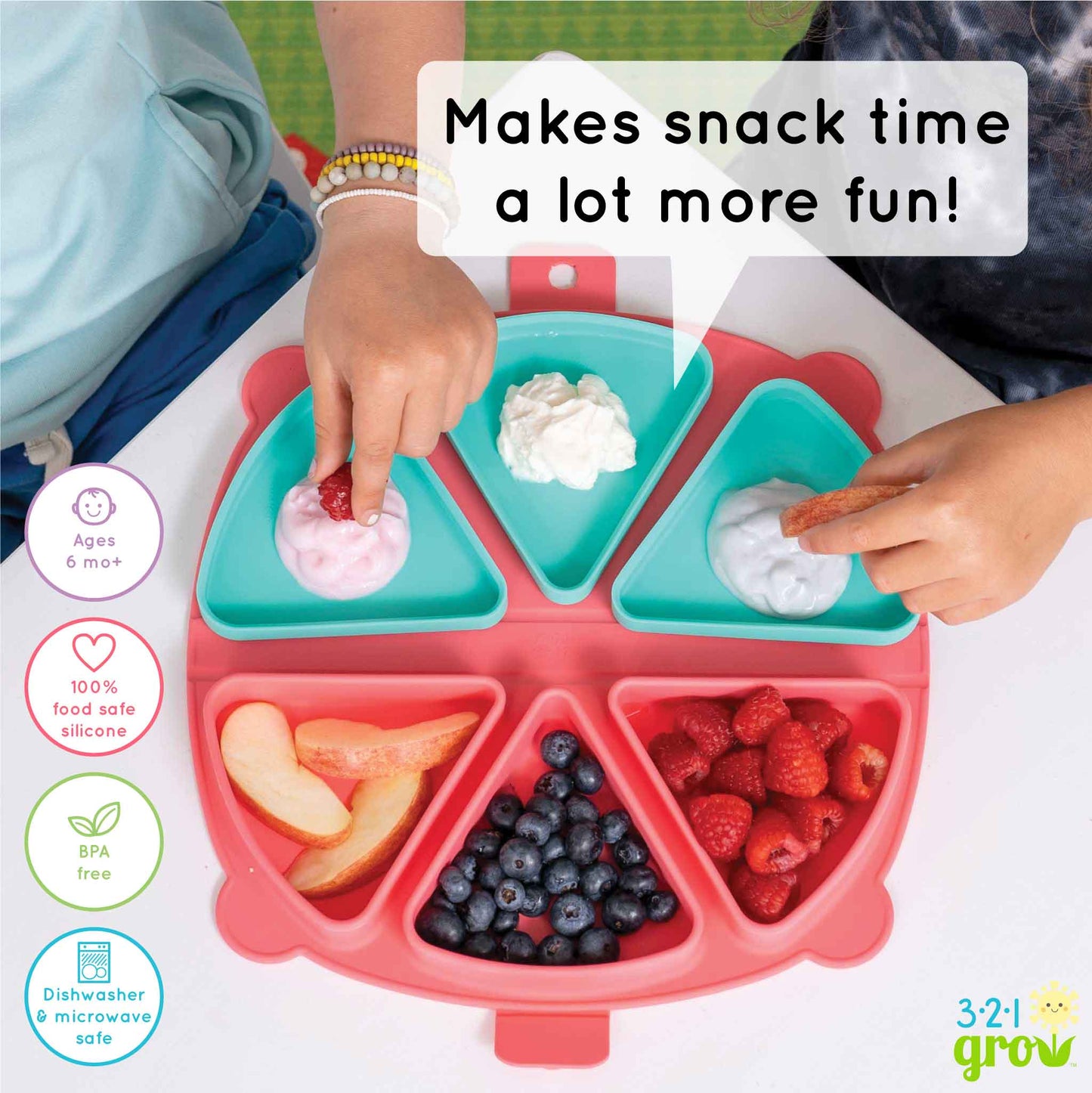 321 Grow - 321 Grow On-the-Go Silicone Snack Mat