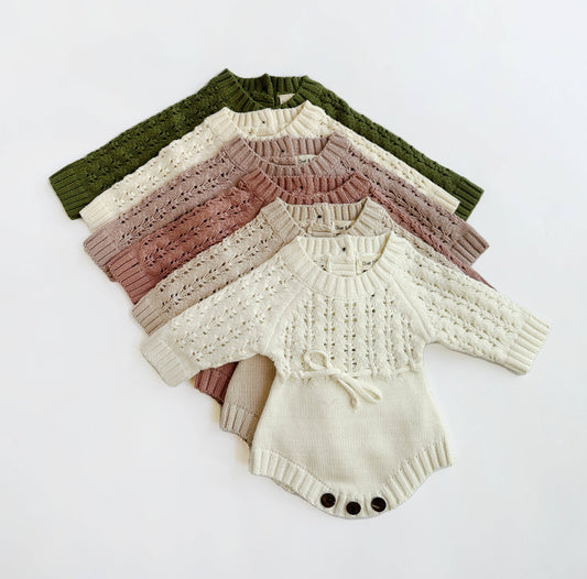 OLIVE & CRADLE - Zoya Knitted Sweater Romper
