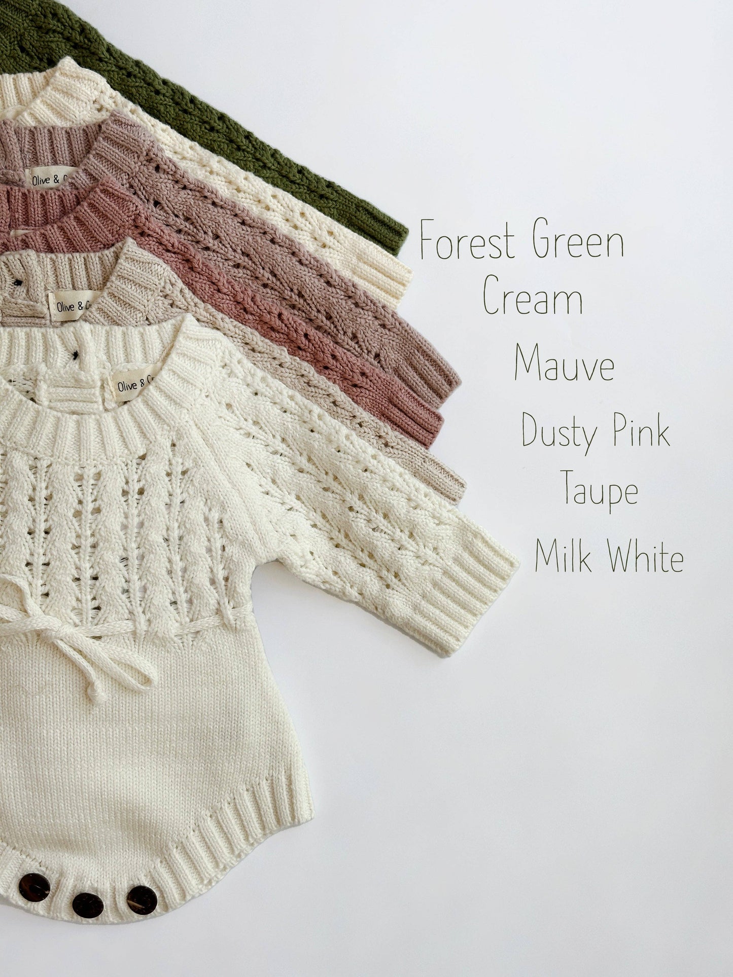 OLIVE & CRADLE - Zoya Knitted Sweater Romper
