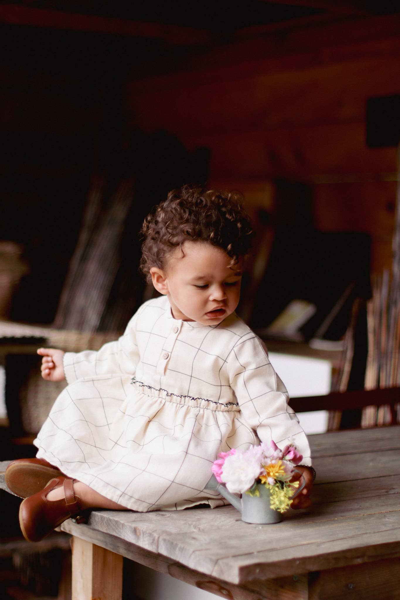 Eli & Nev - Baby / Girl Check Patterned Dress 100% Cotton OEKO - TEX - Citrus Sky Boutique