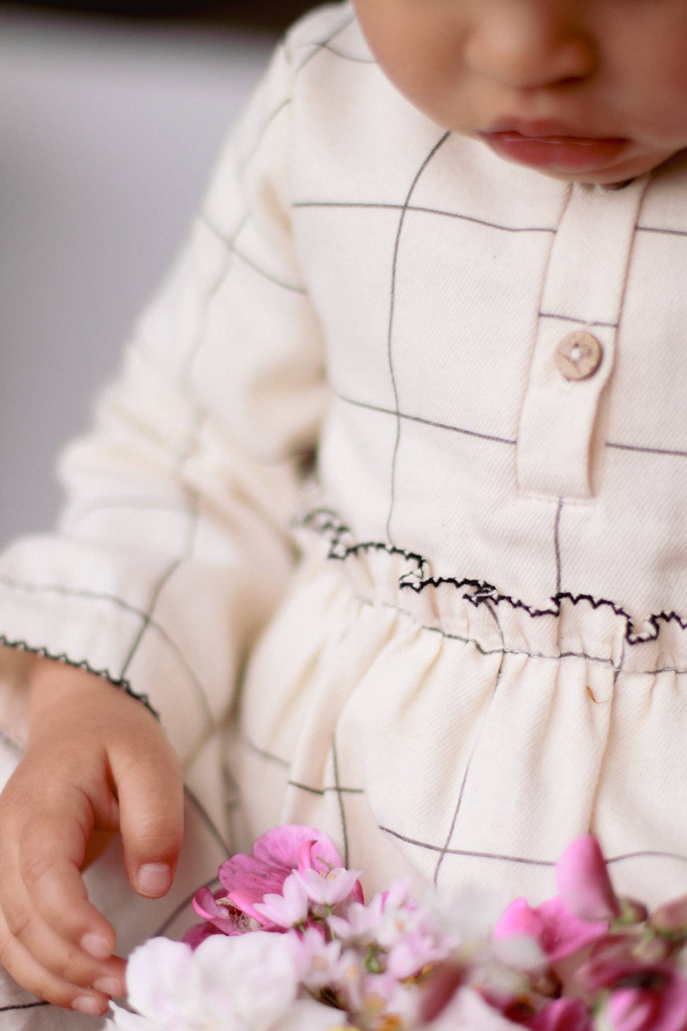 Eli & Nev - Baby / Girl Check Patterned Dress 100% Cotton OEKO - TEX - Citrus Sky Boutique