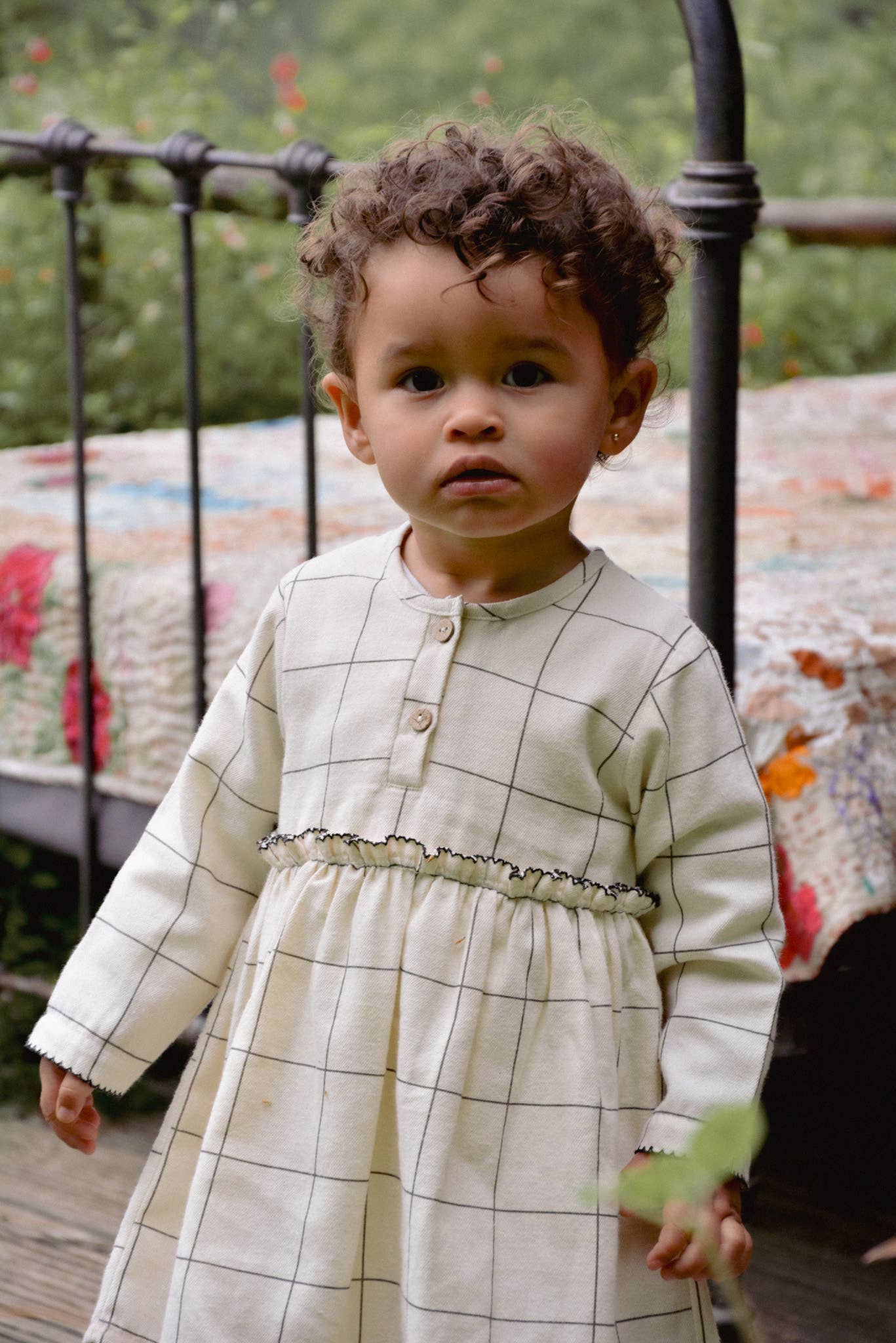 Eli & Nev - Baby / Girl Check Patterned Dress 100% Cotton OEKO - TEX - Citrus Sky Boutique