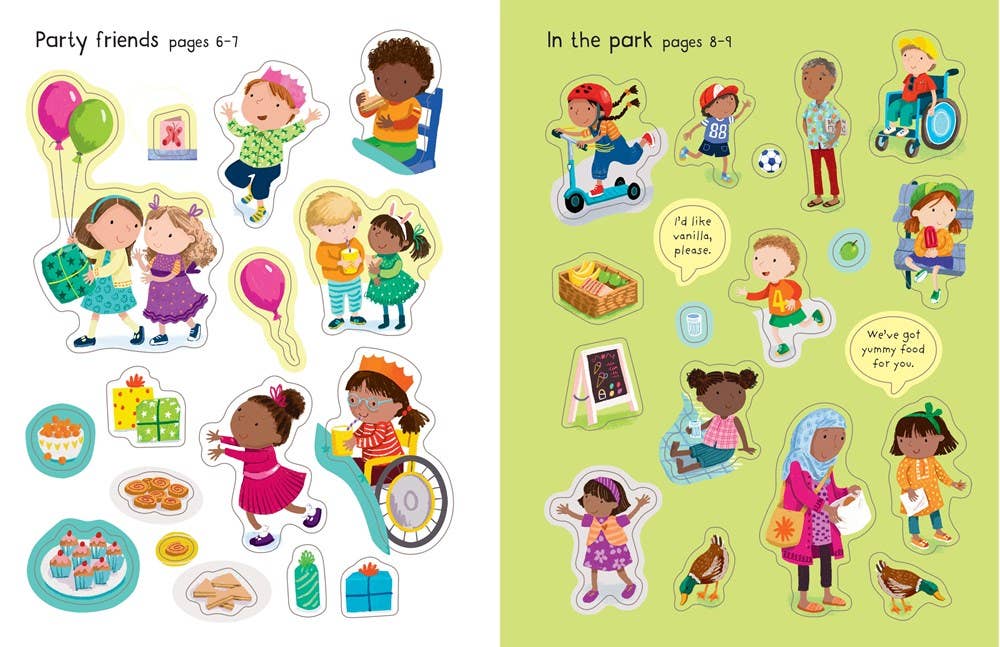 HarperCollins - First Sticker Book My Friends : Usborne
