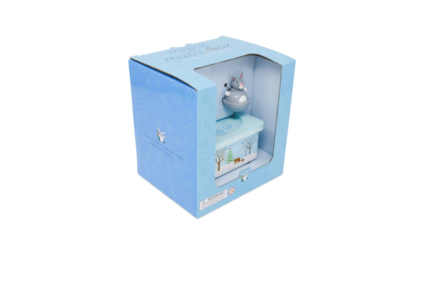 Jack Rabbit Creations - Dancing Fox & Bunny Music Box