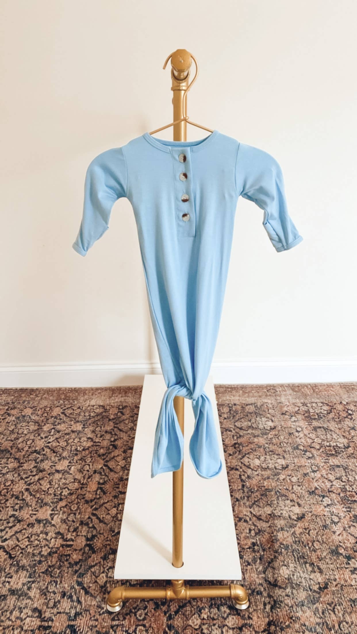 Stroller Society - Newborn Knotted Baby Gown and Hat Sets - Baby Clothing