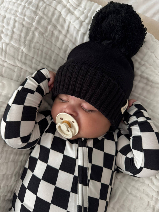 Luna + Luca - Luna + Luca Pom Beanie - Midnight