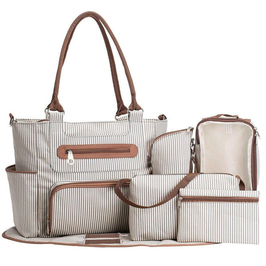shoplittleswan - Deluxe Diaper Bag 7 Pieces Set