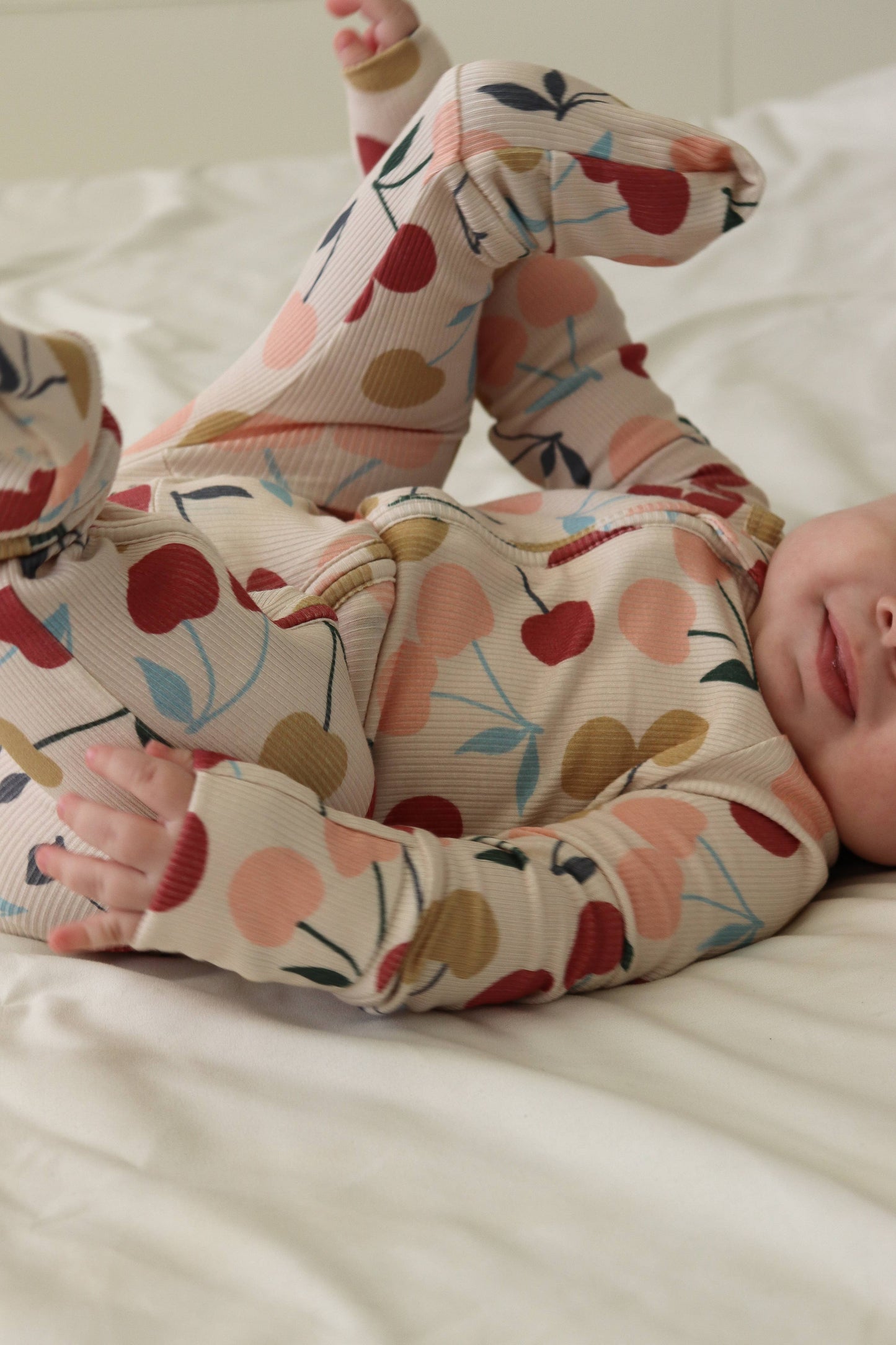 Honeycomb Goods - Sweet Cherries Zip Pajamas