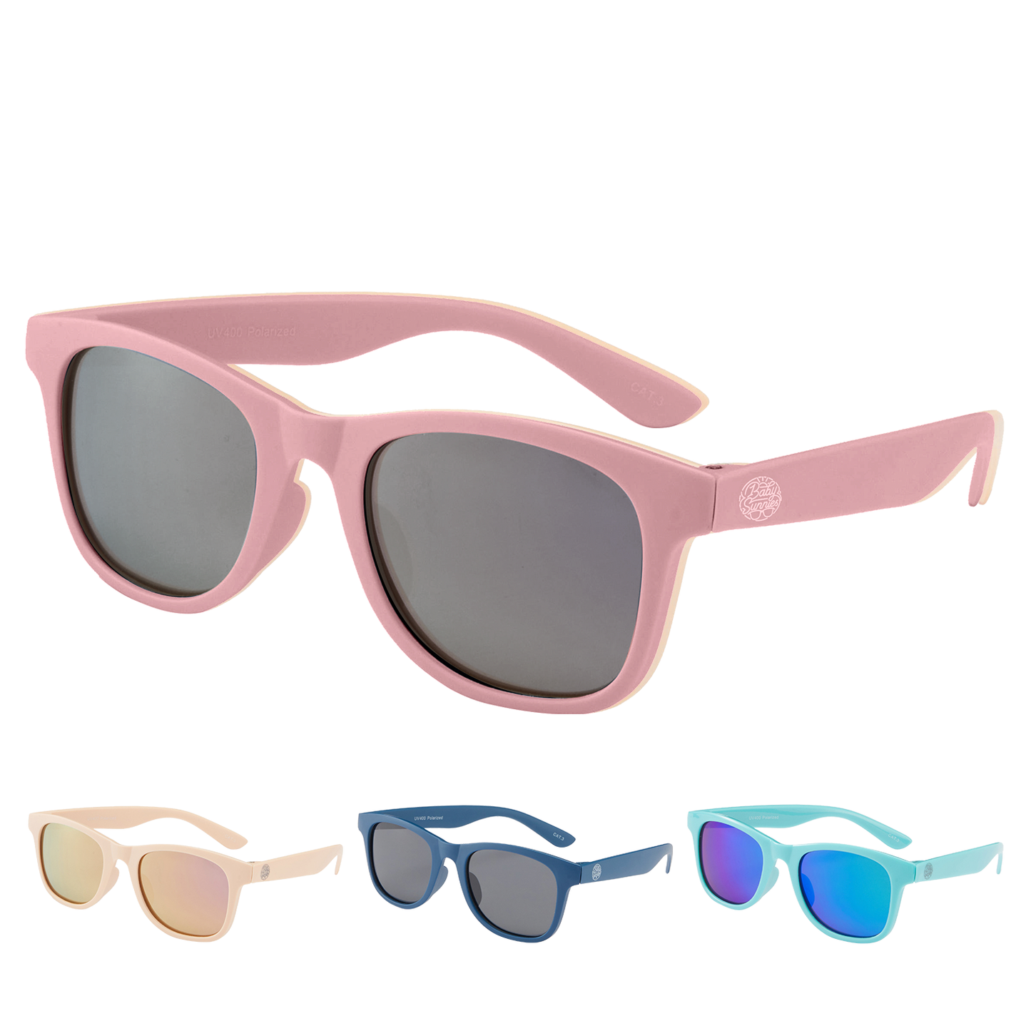 Baby Sunnies - Barbie Pink Polarized Baby Sunglasses 3-8 Years