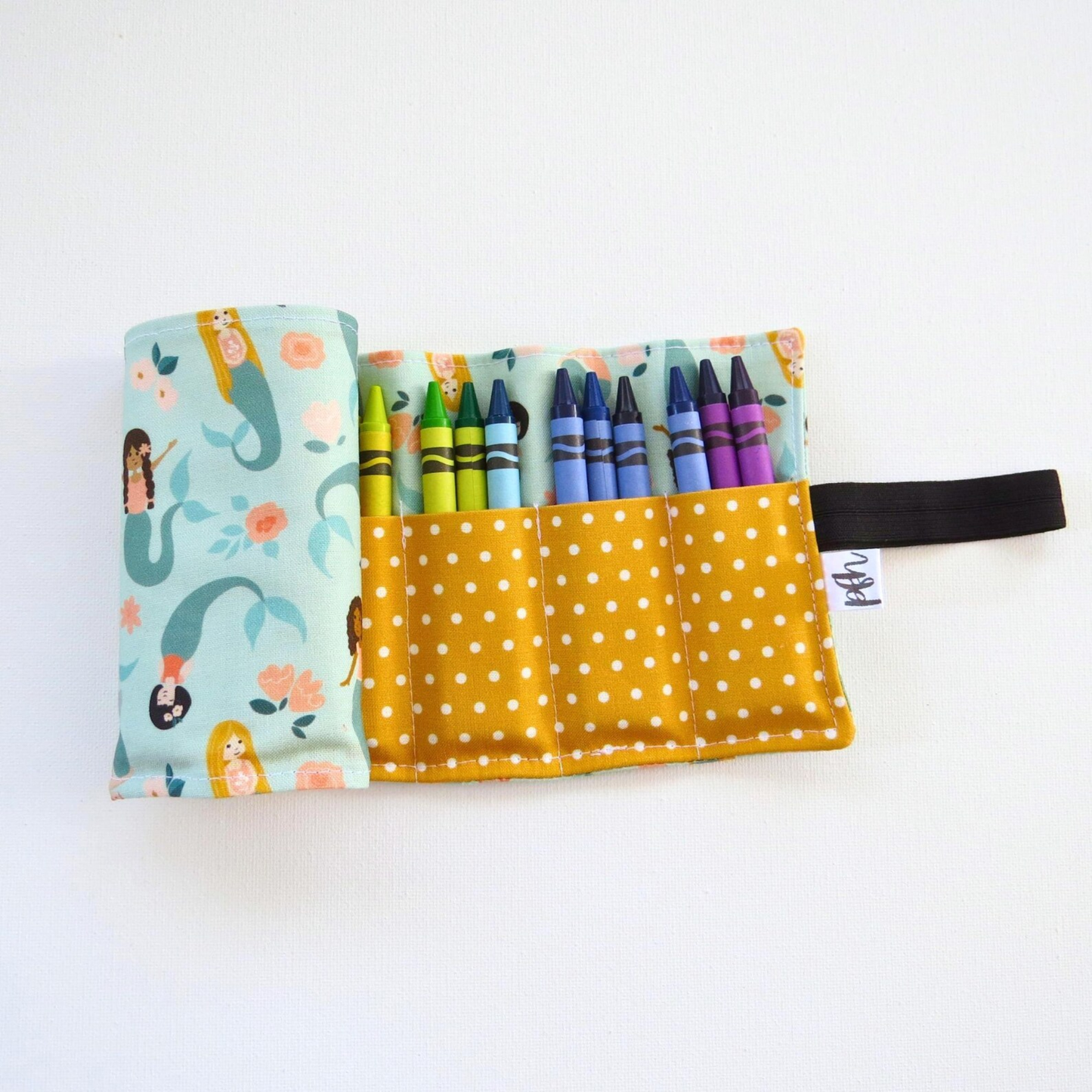 PaperFromHeaven - Mermaid’s Crayon Roll — Enchanted Ocean Colors for Artists