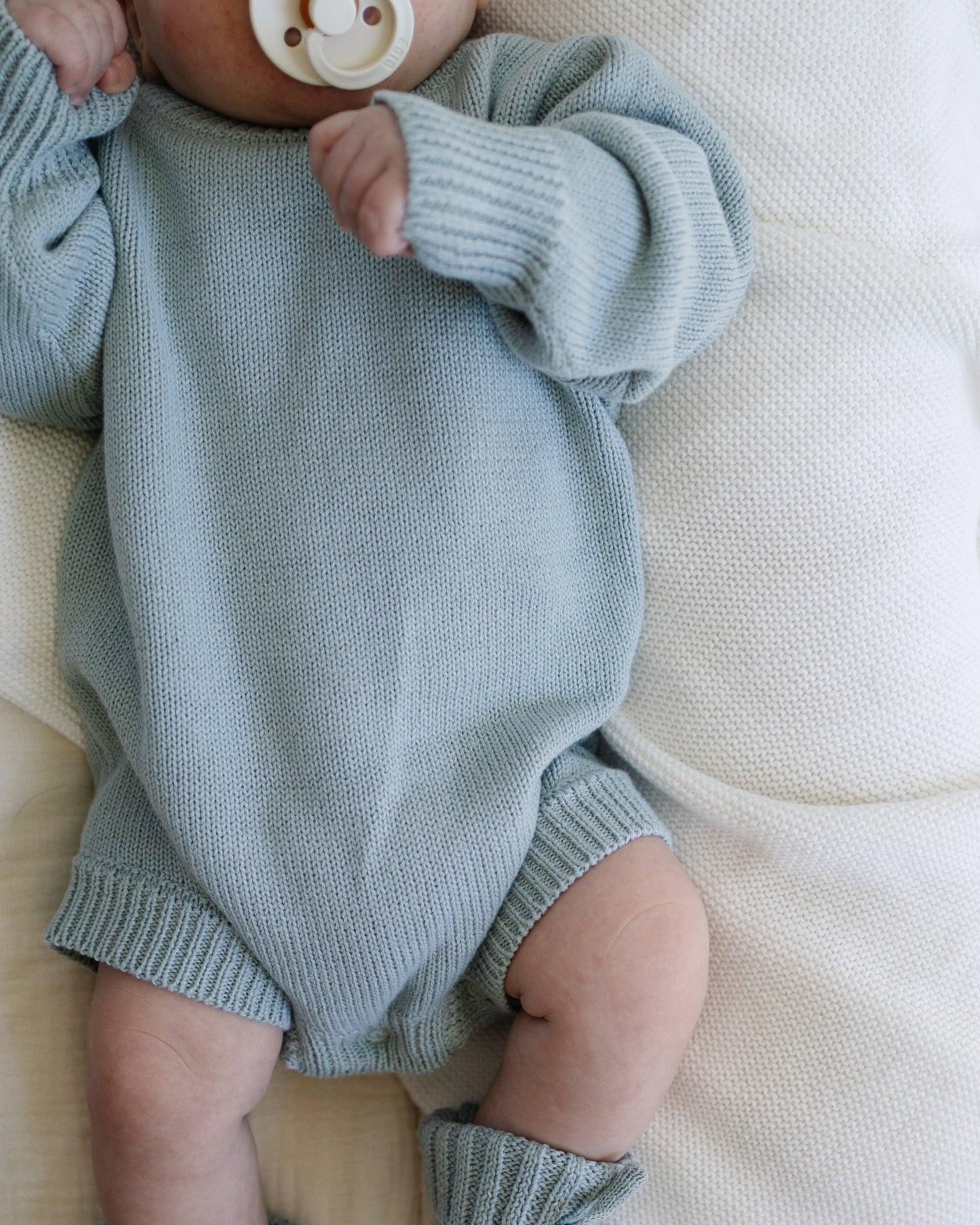 Pine Kids - Knit Romper - Steel