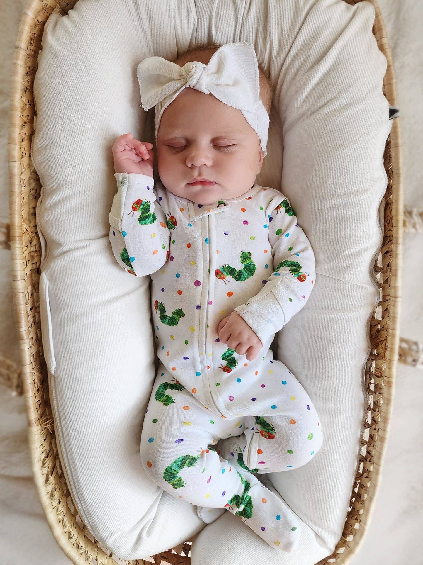 L'ovedbaby - Caterpillar | Organic Zipper Footie