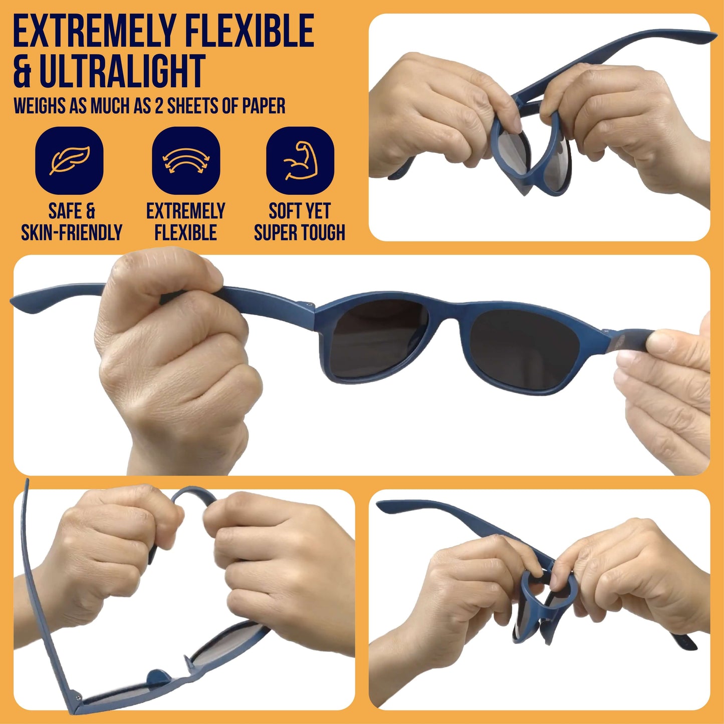 Baby Sunnies - White Polarized Baby Sunglasses 3-8 Years