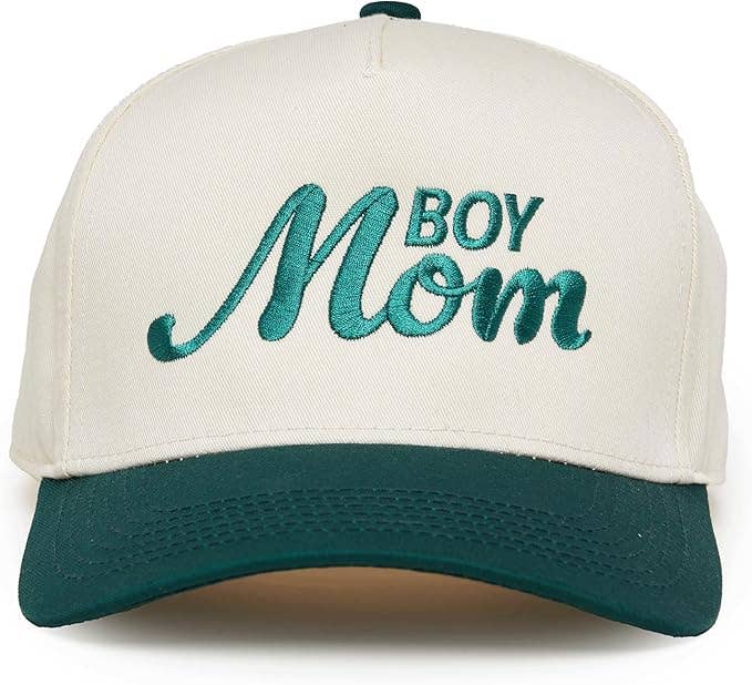 Funky Junque - Two Tone Cap - Boy Mom - Green/Beige