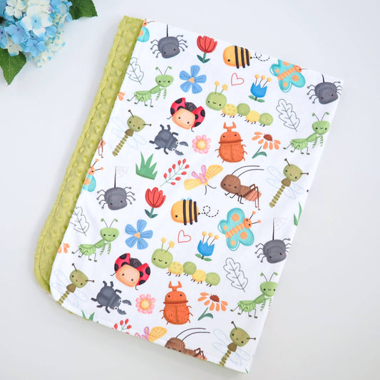 Honey Lemonade - NEW - Baby & Toddler Minky Blanket - Bug Buddies