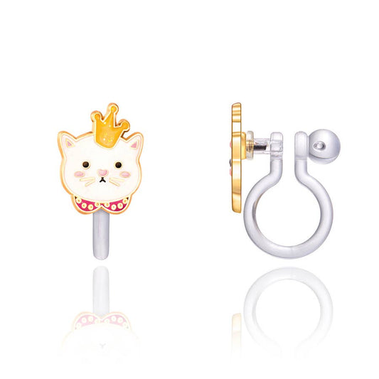 Girl Nation - CLIP ON Cutie Earrings | Kitty Princess