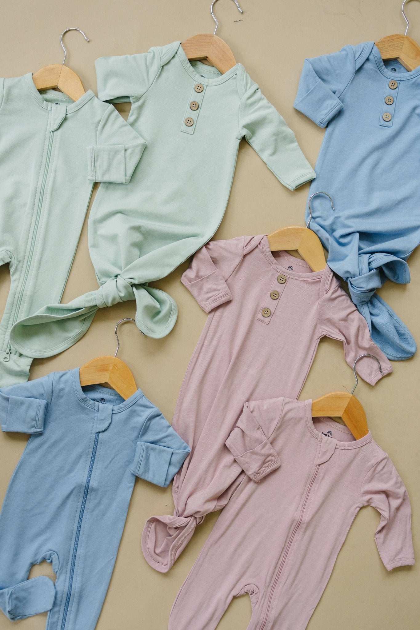 Little Joy Co. - Newborn Bamboo Gown & Hat Set - Citrus Sky Boutique