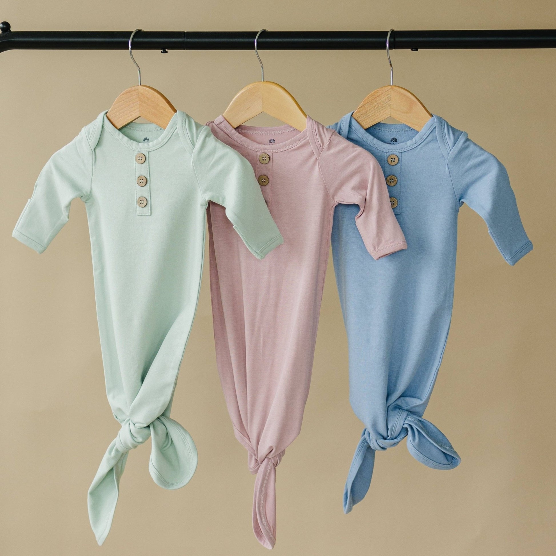 Little Joy Co. - Newborn Bamboo Gown & Hat Set - Citrus Sky Boutique