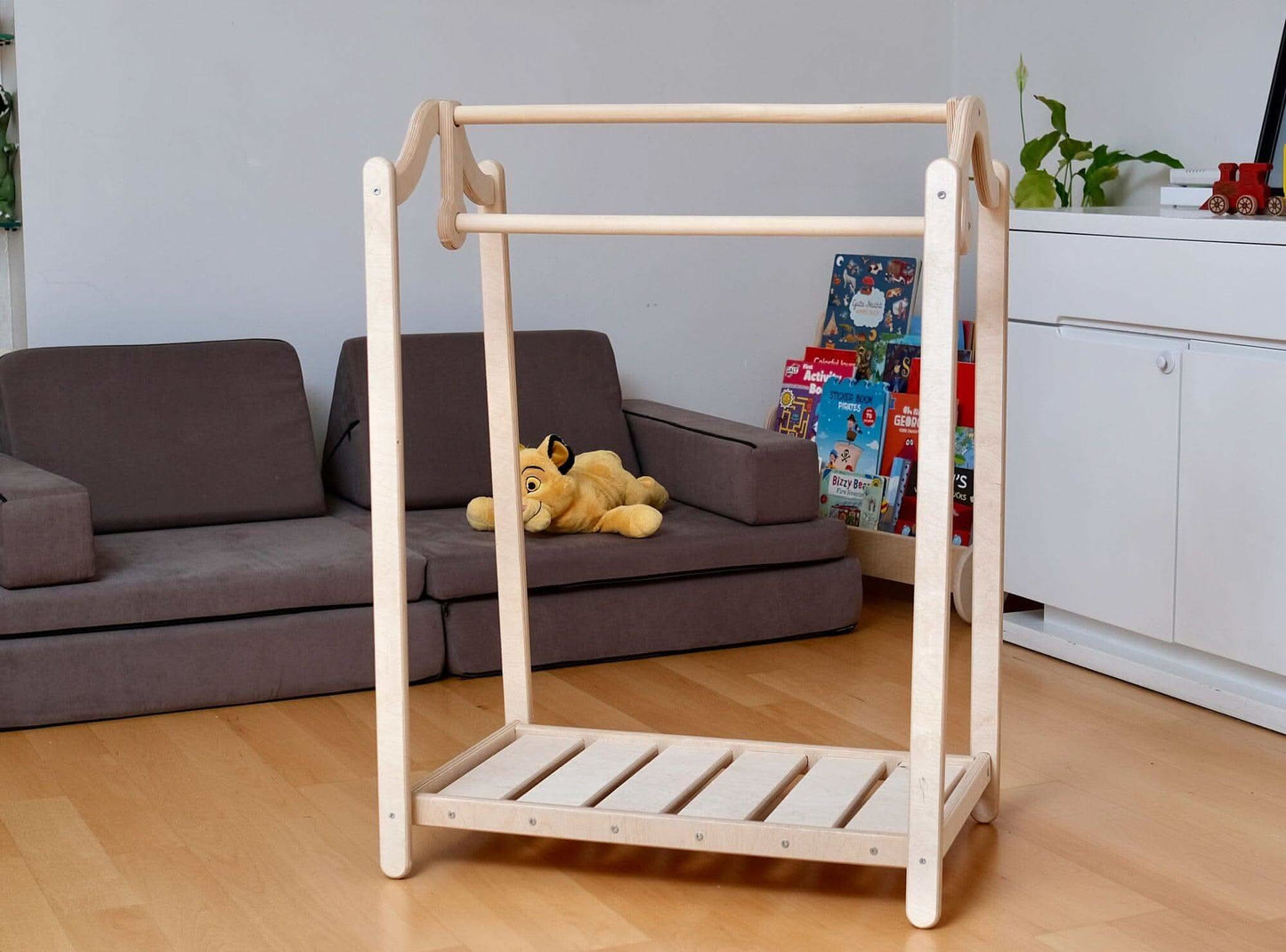 Montessori Wooden Kids Clothing Rack - online purchase only