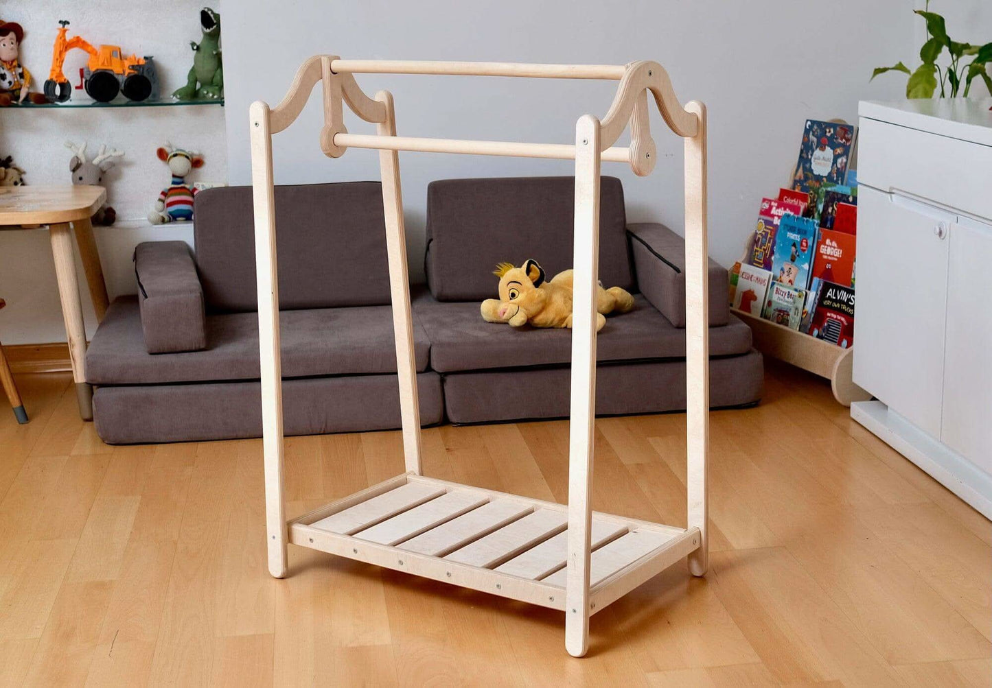 Montessori Wooden Kids Clothing Rack - online purchase only
