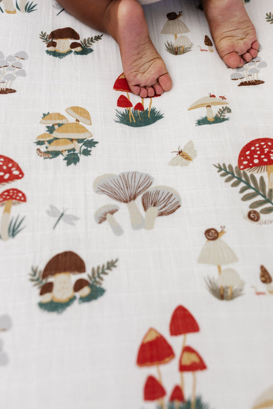 Mushroom Crib Sheet - online purchase only