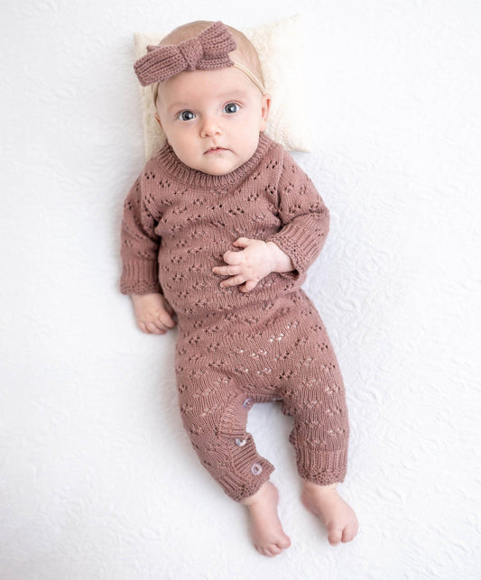 OLIVE & CRADLE - Grace Jumpsuit with bow - Citrus Sky Boutique