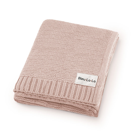 Heritage Knit - 100% Organic Cotton Luxury Knit Baby Swaddle Blanket - online purchase only