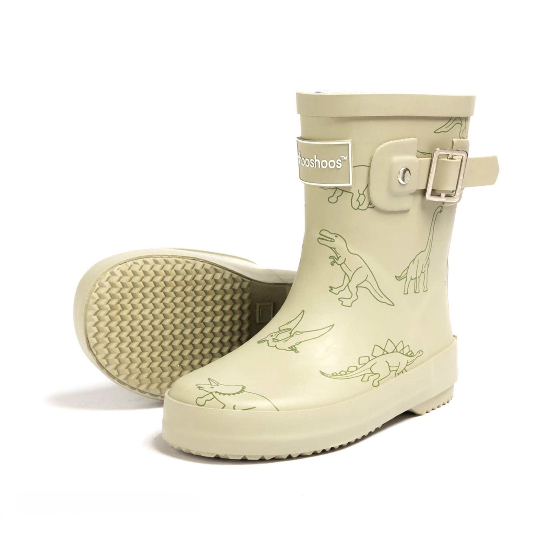 SHOOSHOOS - DINO ROAR - TODDLER KIDS SHOE WATERPROOF RAIN BOOT - Citrus Sky Boutique
