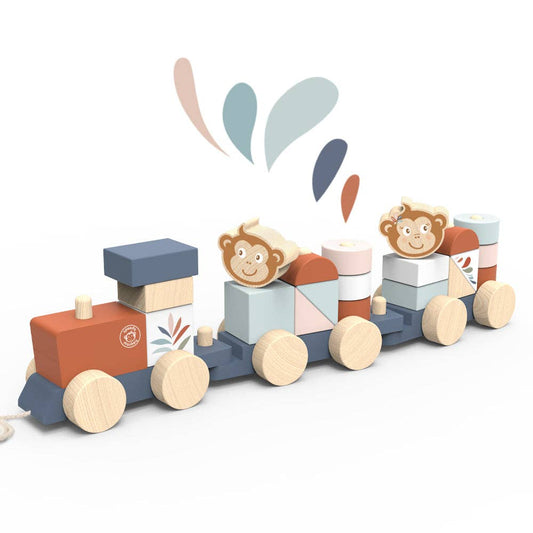 Speedy Monkey - Stacking Train - Citrus Sky Boutique