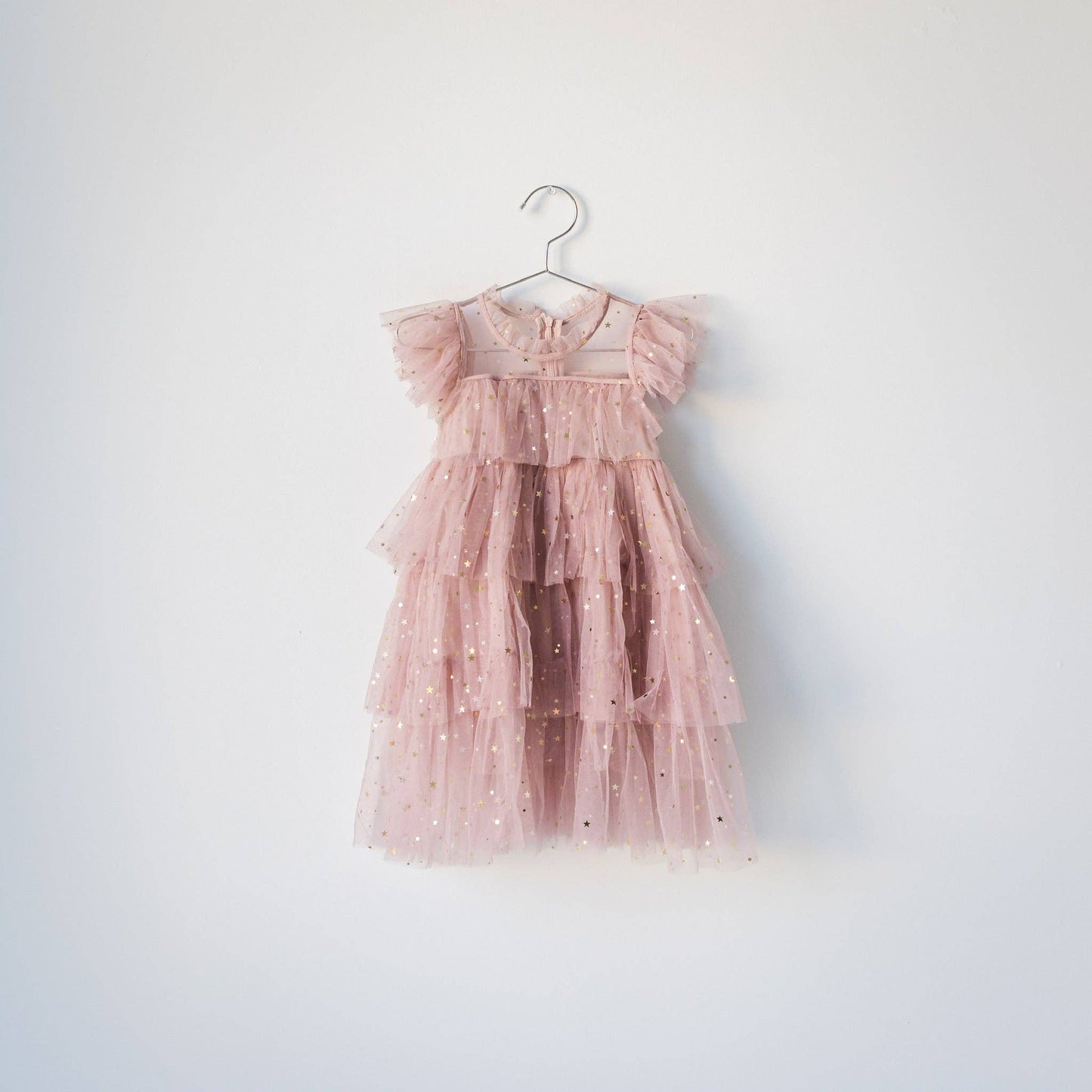 Jill Marie Boutique - Mauve Toddler Kids Sparkle Tutu Dress