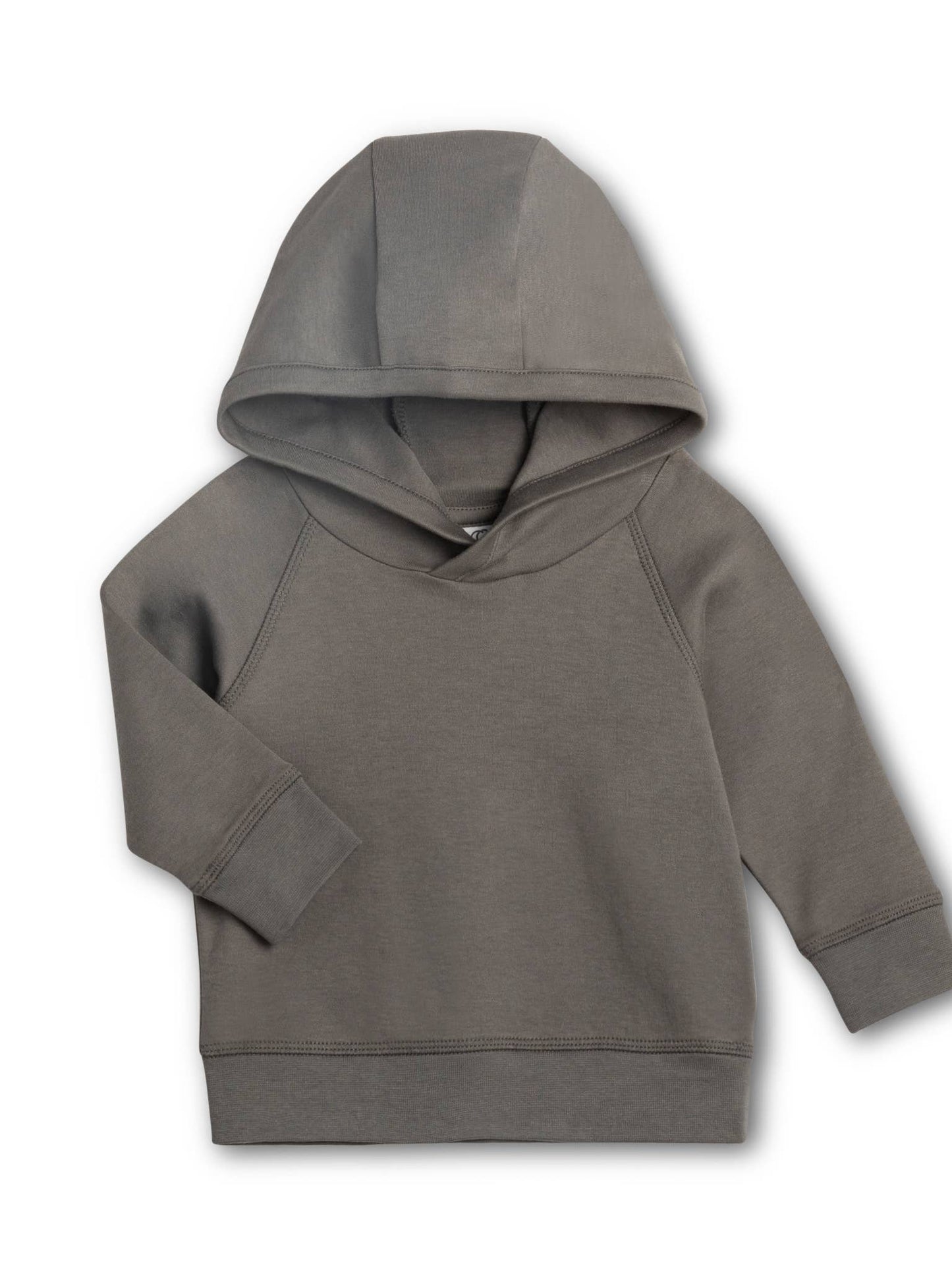 Colored Organics - Organic Baby and Kids Madison Hooded Pullover - Pewter
