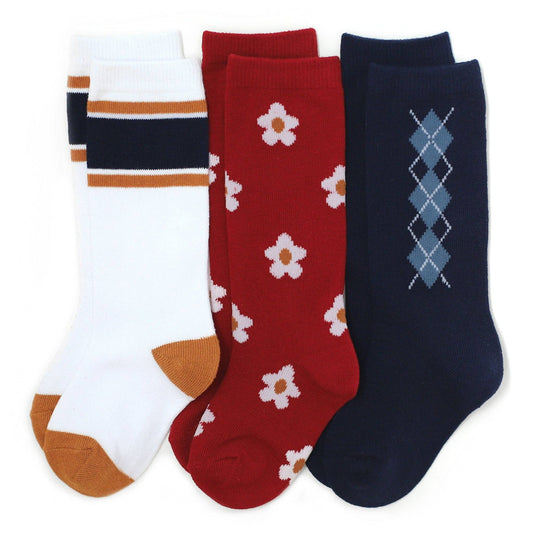 Little Stocking Co. - School Girl Knee High Sock 3-Pack: 4-6 YEARS