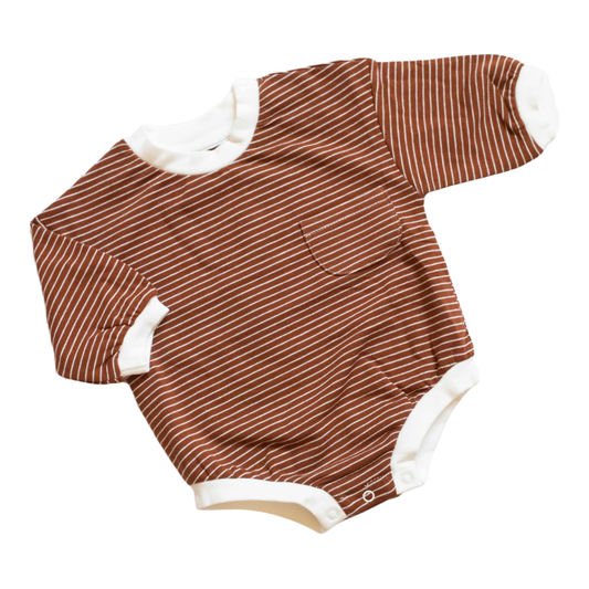 Little Organic Co. - Oversized Bubble Romper Soft and Stretchy Organic Cotton