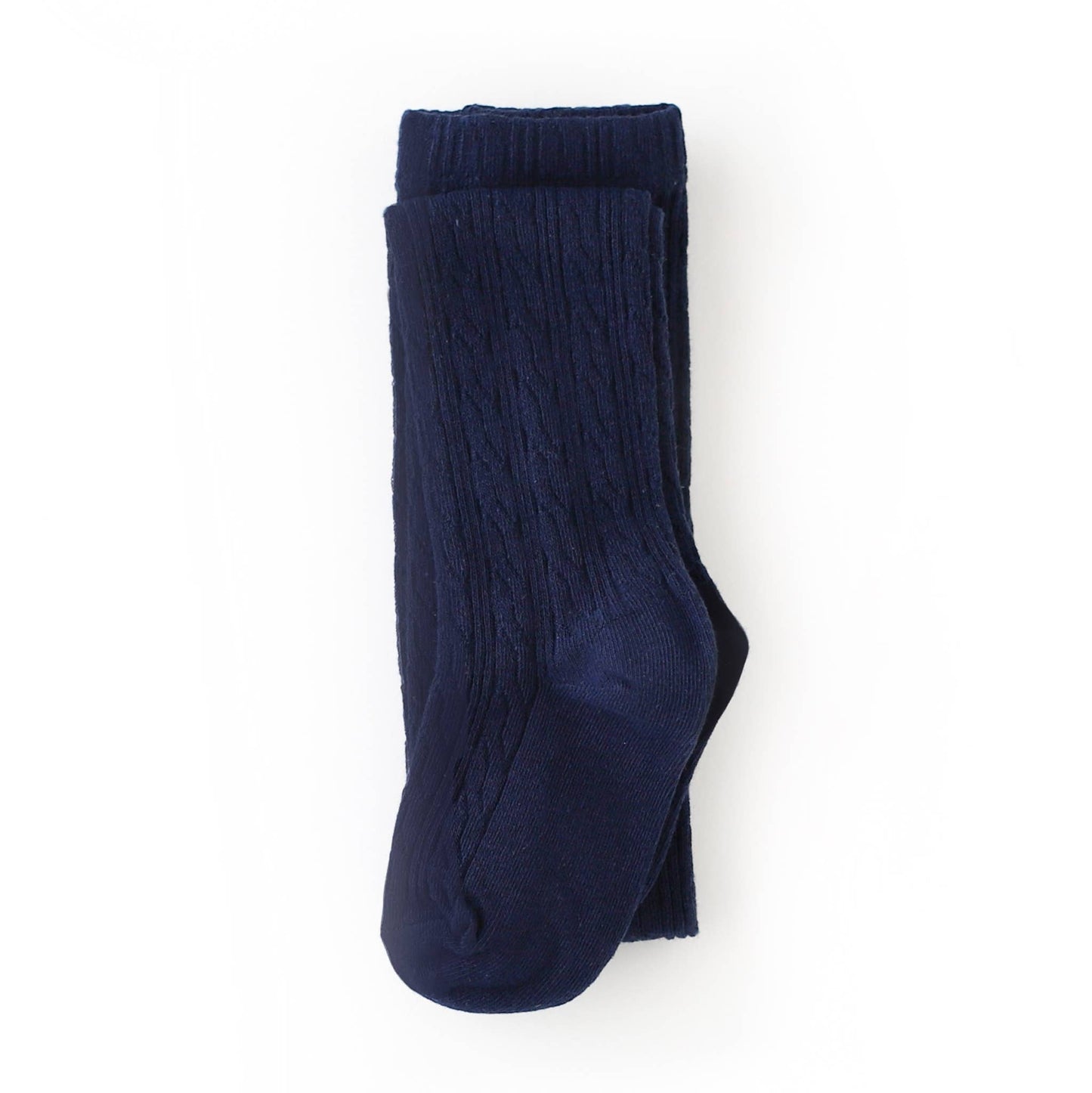 Navy Cable Knit Tights: 3 - 4 Years