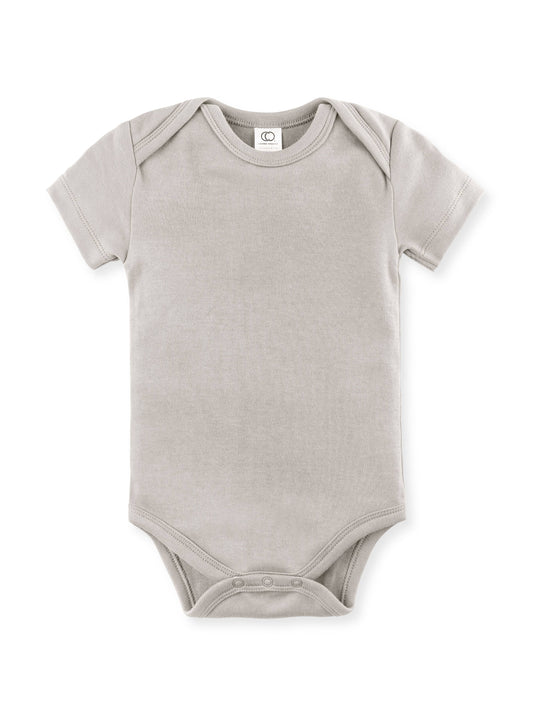 Colored Organics - Organic Baby Short Sleeve Classic Bodysuit - Stone