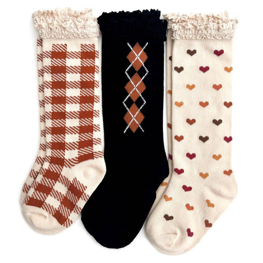 Little Stocking Co. - Harvest Knee High Sock 3-Pack: 4-6 YEARS