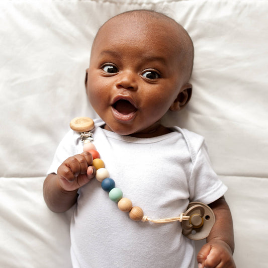 Chelsea and Marbles - Accessories/Pacifier Clip/Binky Holder/Rainbow