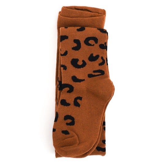 Little Stocking Co. - Leopard Knit Tights: 1-2 YEARS