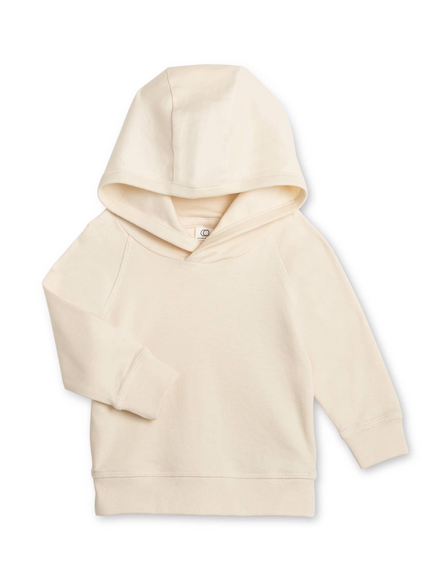 Colored Organics - Organic Baby and Kids Madison Hooded Pullover - Natural
