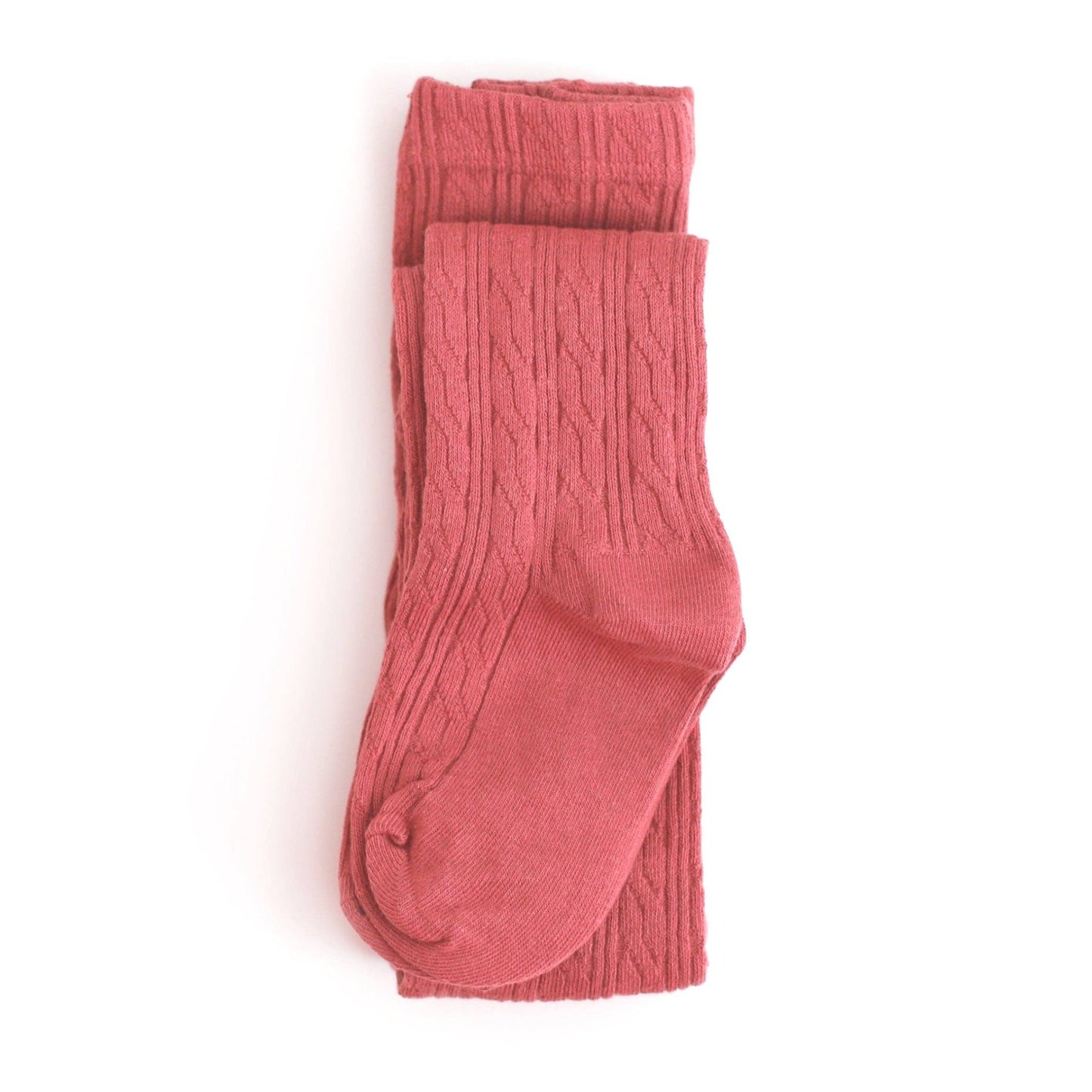 Strawberry Cable Knit Tights: 5-6 YEARS