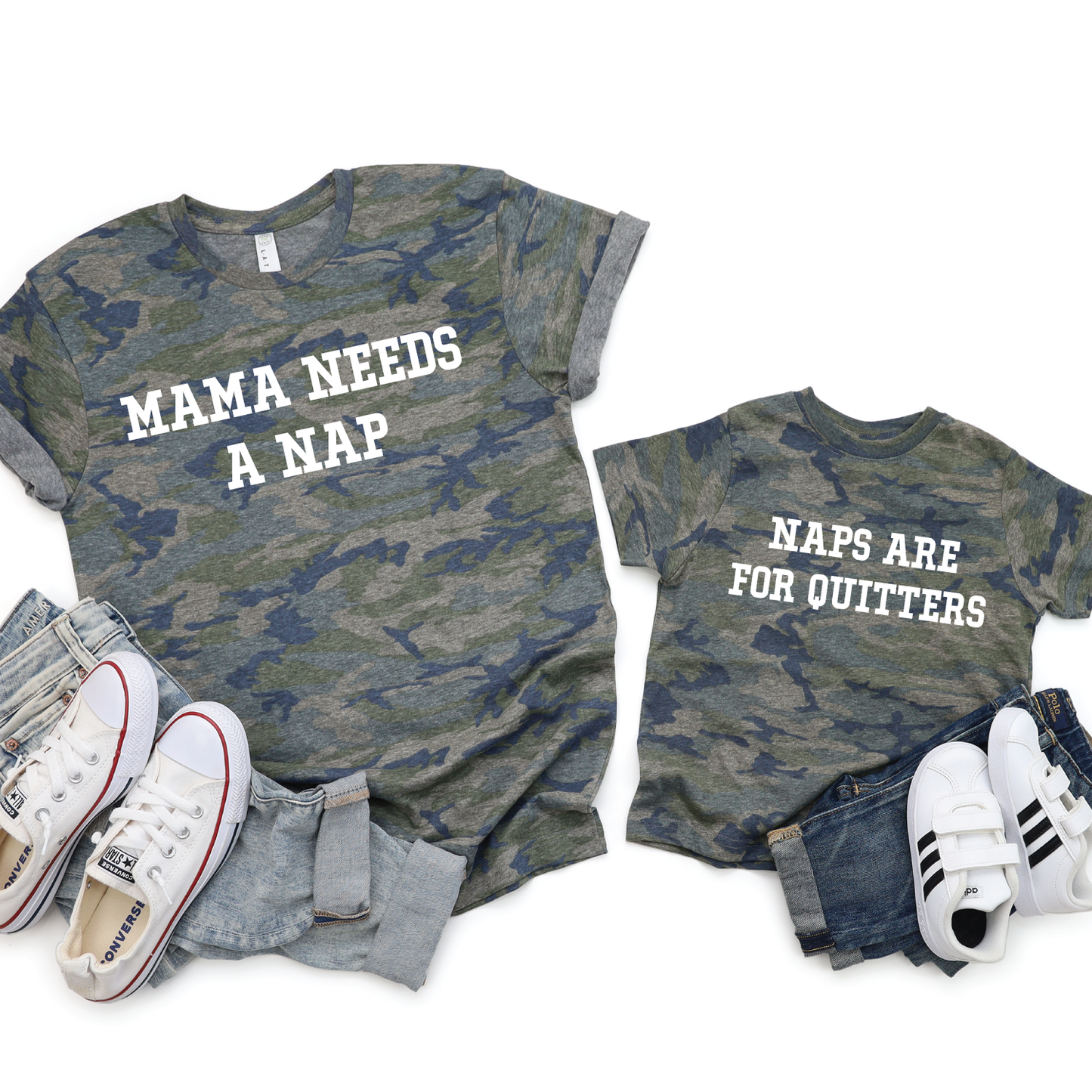 Mama needs a nap camo matching